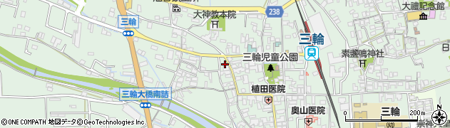 奈良県桜井市三輪561周辺の地図