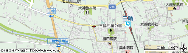 奈良県桜井市三輪558周辺の地図