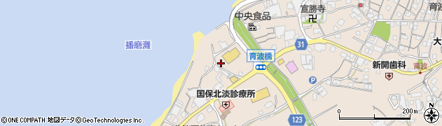 兵庫県淡路市育波449周辺の地図