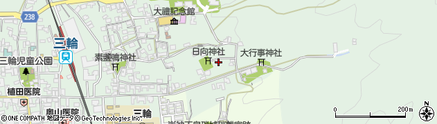 奈良県桜井市三輪134周辺の地図