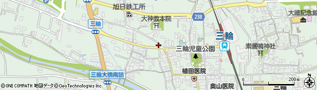 奈良県桜井市三輪398周辺の地図