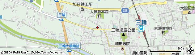 奈良県桜井市三輪400周辺の地図