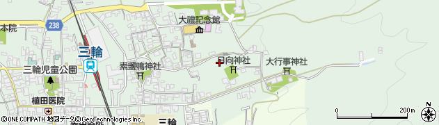 奈良県桜井市三輪57周辺の地図