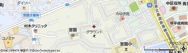 府営八田荘住宅周辺の地図