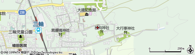 奈良県桜井市三輪56周辺の地図