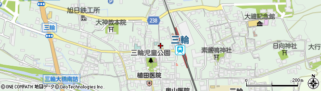 奈良県桜井市三輪385周辺の地図