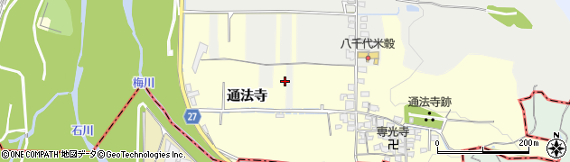 大阪府羽曳野市通法寺周辺の地図