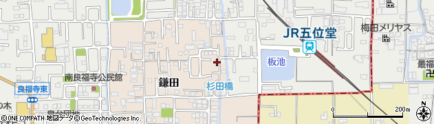 奈良県香芝市鎌田565周辺の地図