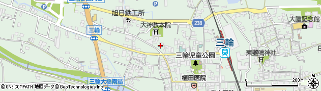 奈良県桜井市三輪397周辺の地図