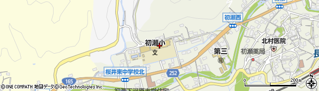 桜井市立初瀬小学校周辺の地図