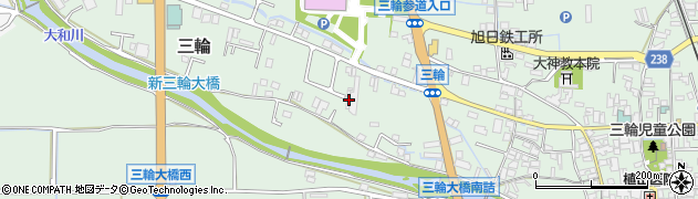 奈良県桜井市三輪1151周辺の地図