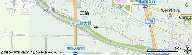奈良県桜井市三輪1056周辺の地図