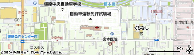 奈良県警察本部運転免許センター　運転免許の行政処分周辺の地図