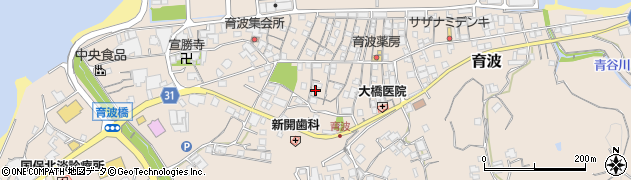 兵庫県淡路市育波218周辺の地図