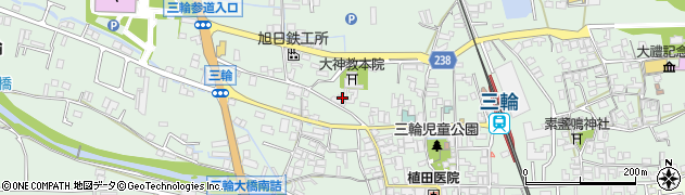 奈良県桜井市三輪450周辺の地図