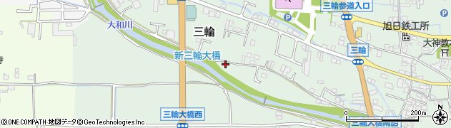 奈良県桜井市三輪1057周辺の地図