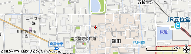 奈良県香芝市鎌田504周辺の地図