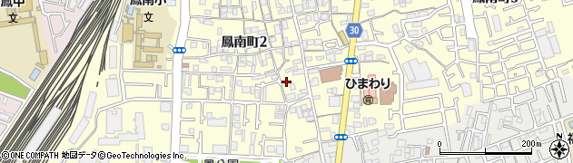 大阪府堺市西区鳳南町周辺の地図