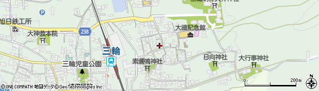 奈良県桜井市三輪505周辺の地図
