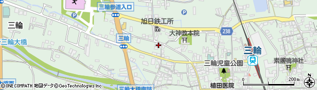 奈良県桜井市三輪1181周辺の地図