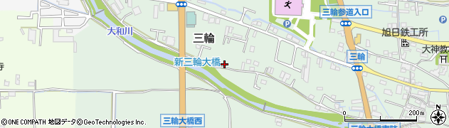 奈良県桜井市三輪1058周辺の地図