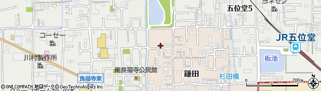 奈良県香芝市鎌田504-10周辺の地図