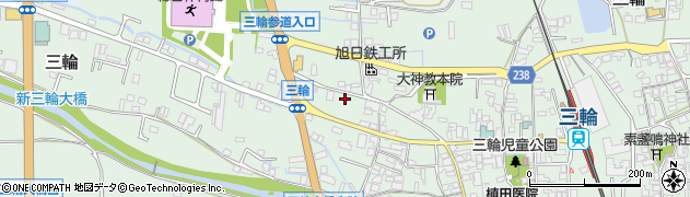 奈良県桜井市三輪1179周辺の地図