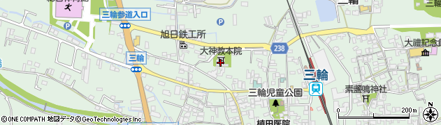 奈良県桜井市三輪1197-1周辺の地図