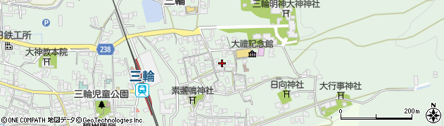 奈良県桜井市三輪507周辺の地図