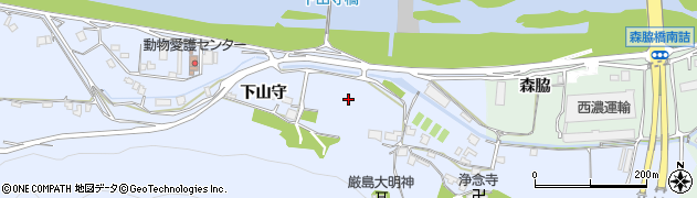 広島県福山市駅家町（下山守）周辺の地図