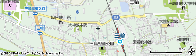 桜井市三輪1205  【ご利用時間:6:00~21:00】周辺の地図