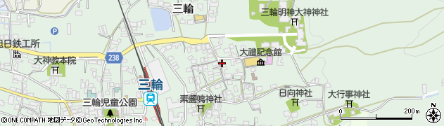 奈良県桜井市三輪510周辺の地図