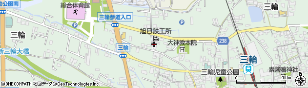 奈良県桜井市三輪1183周辺の地図
