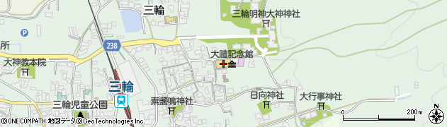 奈良県桜井市三輪314周辺の地図