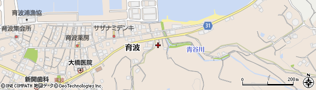 兵庫県淡路市育波38周辺の地図