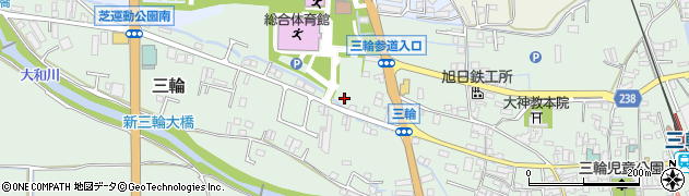 奈良県桜井市三輪1162周辺の地図