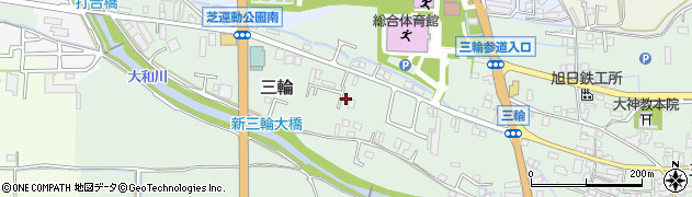 奈良県桜井市三輪1119周辺の地図