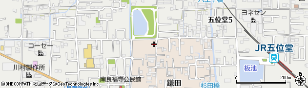 奈良県香芝市鎌田511-2周辺の地図