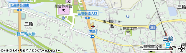 奈良県桜井市三輪654周辺の地図