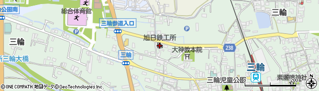 奈良県桜井市三輪1185周辺の地図