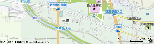 奈良県桜井市三輪1117周辺の地図
