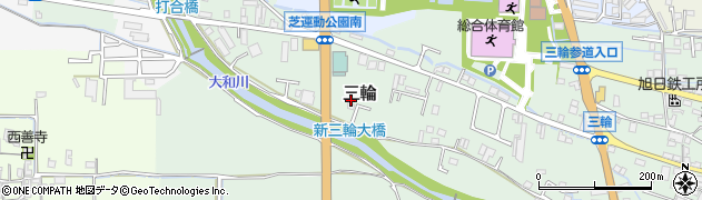 奈良県桜井市三輪1078周辺の地図