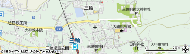 奈良県桜井市三輪1230周辺の地図