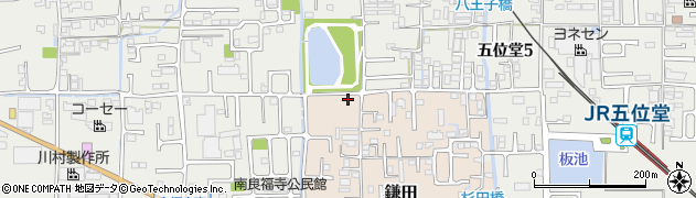 奈良県香芝市鎌田511周辺の地図