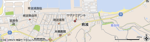 兵庫県淡路市育波58周辺の地図