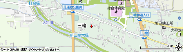 奈良県桜井市三輪1107-8周辺の地図