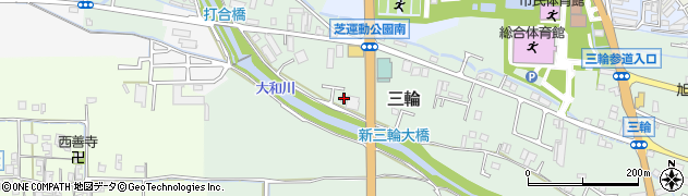 奈良県桜井市三輪1091周辺の地図