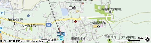 奈良県桜井市三輪1231周辺の地図