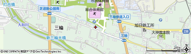 奈良県桜井市三輪680周辺の地図