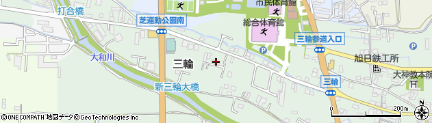 奈良県桜井市三輪1113周辺の地図